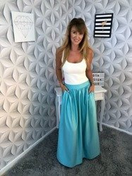 Spódnica PASTEL MAXI LAZUR