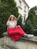 Spódnica PASTEL MAXI CORAL (RED)