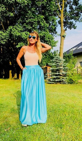 Spódnica PASTEL MAXI LAZUR