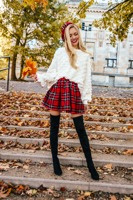 czerwona kratka